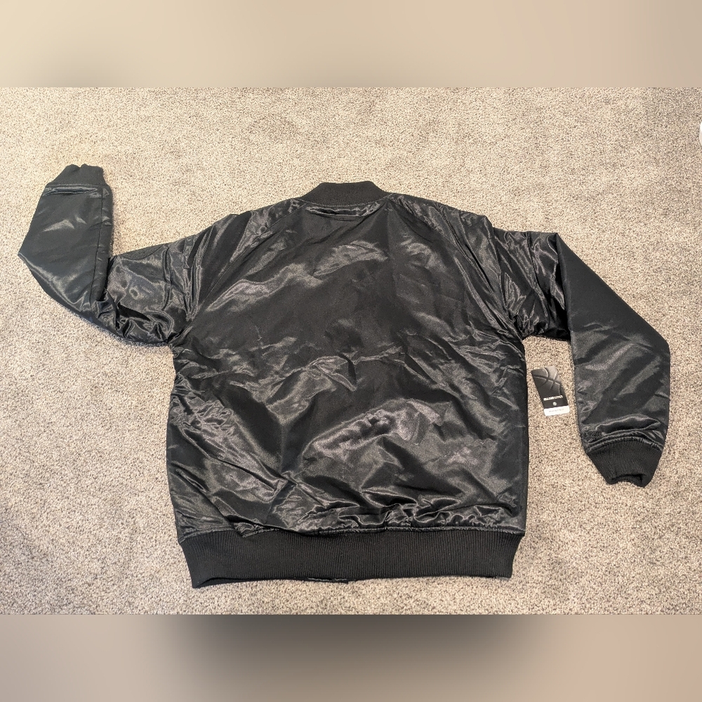 NWT Mitchell & Ness Hardwood Classic Jacket Size XL Atlanta Hawks NBA BLACKOUT - Picture 12 of 13